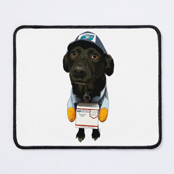 Item preview, Special Delivery Australian Shepherd Black Lab Mix - Black Lab Mail Man designed and sold by EcoElsa.