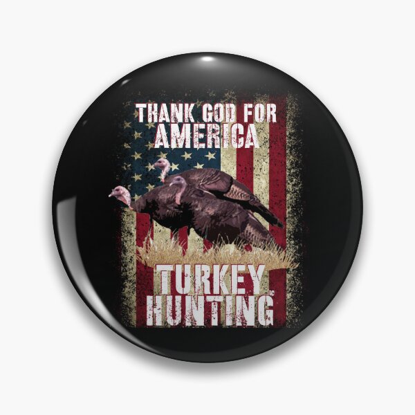Item preview, Thank God for USA and Turkey Hunting, American Flag Turkey Hunter Design designed and sold by LifeCrush.