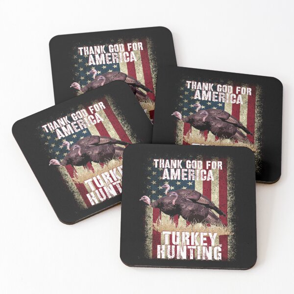 Item preview, Thank God for USA and Turkey Hunting, American Flag Turkey Hunter Design designed and sold by LifeCrush.