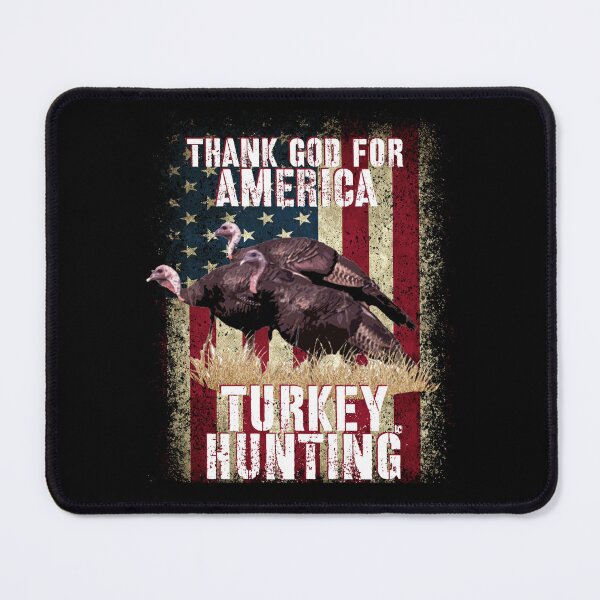 Item preview, Thank God for USA and Turkey Hunting, American Flag Turkey Hunter Design designed and sold by LifeCrush.