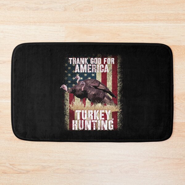 Item preview, Thank God for USA and Turkey Hunting, American Flag Turkey Hunter Design designed and sold by LifeCrush.