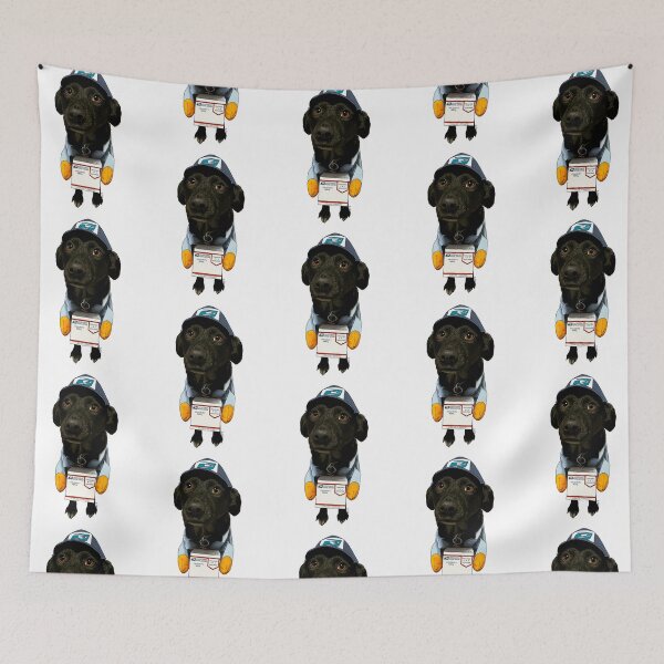 Item preview, Special Delivery Australian Shepherd Black Lab Mix - Black Lab Mail Man designed and sold by EcoElsa.