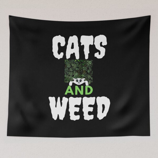 Item preview, Cats And Weed Funny Marijuana, Cannabis, Leaf, 420, Funny Weed designed and sold by BestDesignbySof.