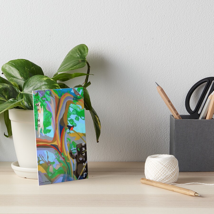 "Jumping Juniper" Art Board Print by DWeaverRoss Redbubble