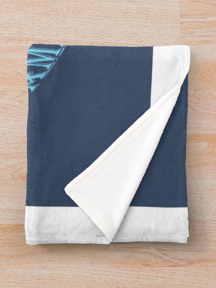 Alternate view of Amazing Journey Creative Blue Color Ship Art Work Throw Blanket
