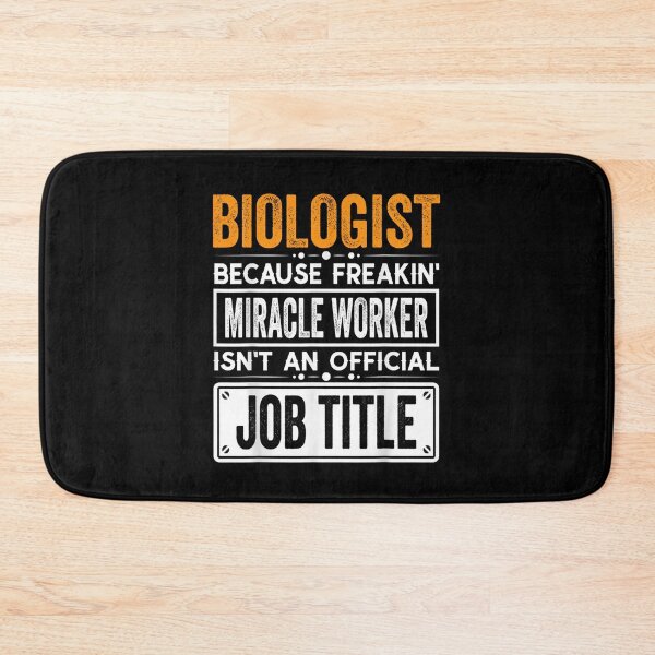 Item preview, biologist Because Freaking Miracle Worker Isn’t an Official Job Title, biologist Christmas Fathers Day shirt designed and sold by xlnv.