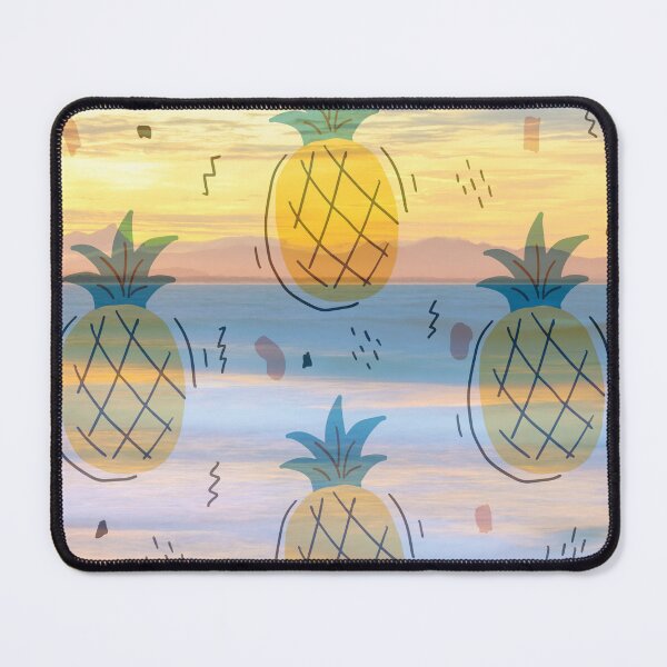 Item preview, summer beach sunset pineapple pattern designed and sold by Beeroclock.
