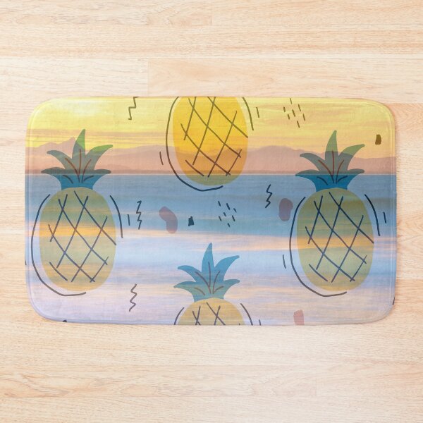 Item preview, summer beach sunset pineapple pattern designed and sold by Beeroclock.