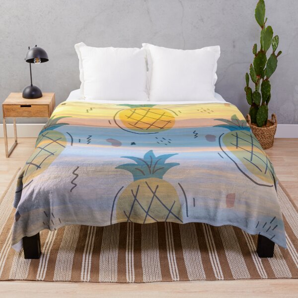Item preview, summer beach sunset pineapple pattern designed and sold by Beeroclock.