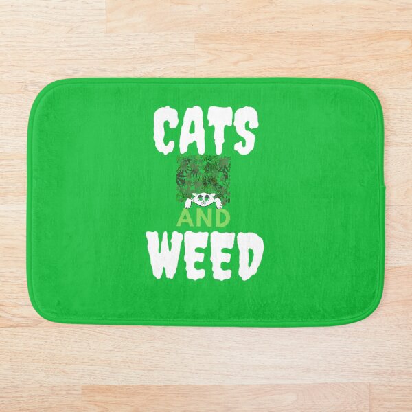 Item preview, Gatos Y Hierba Marihuana Divertida, Cannabis, Hoja, 420, Hierba Divertida designed and sold by BestDesignbySof.