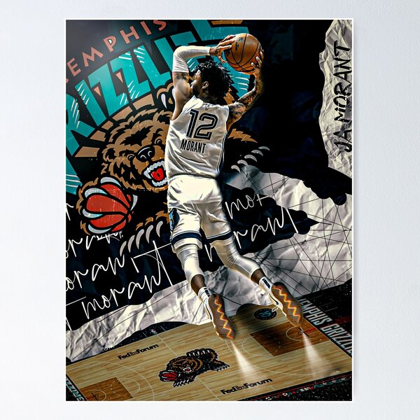 LKJHLK Ja Morant Poster Basketball 1 Décoration murale sur toile