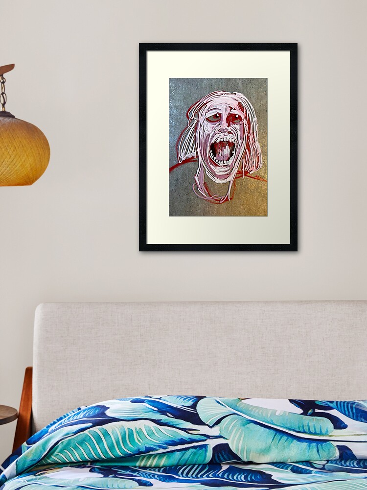 Thumbnail 2 of 7, Framed Art Print, REGRET designed and sold by AllanLinder.