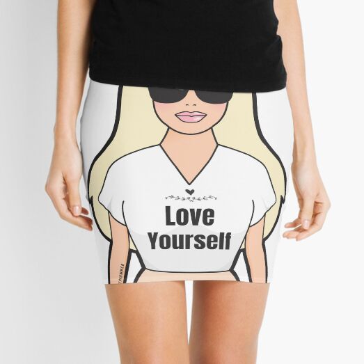 Love yourself Mini Skirt