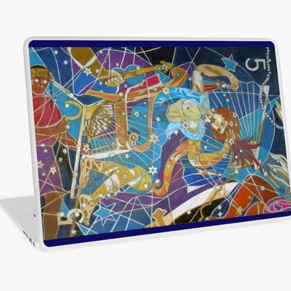 Five Stars of the Night Queen Laptop Skin