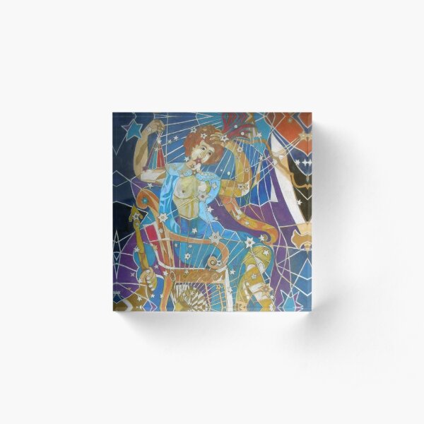 Five Stars of the Night Queen Acrylic Block