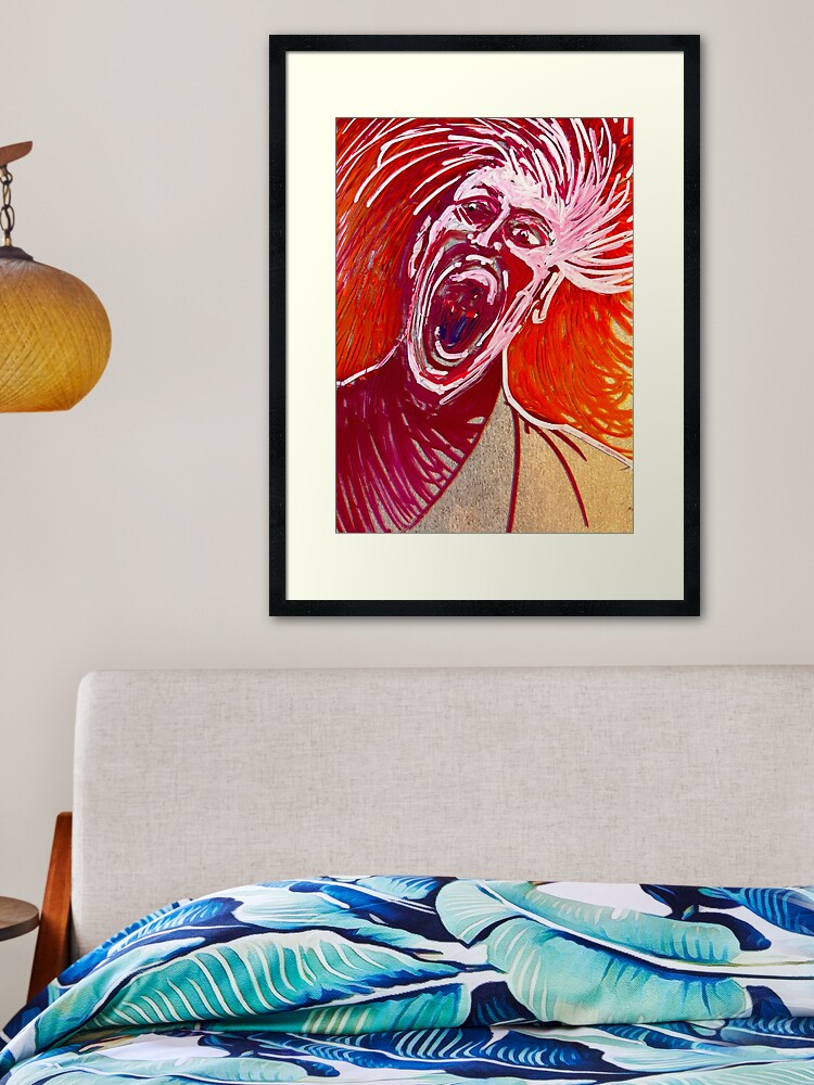Thumbnail 2 of 7, Framed Art Print, TERROR designed and sold by AllanLinder.