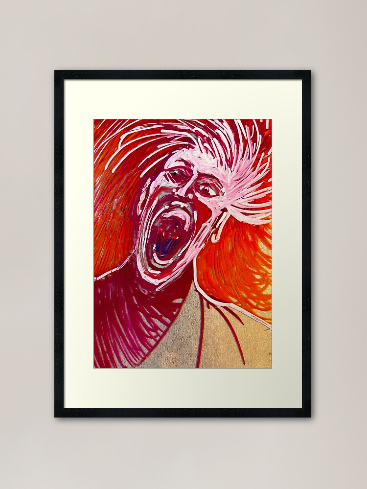 Thumbnail 1 of 7, Framed Art Print, TERROR designed and sold by AllanLinder.