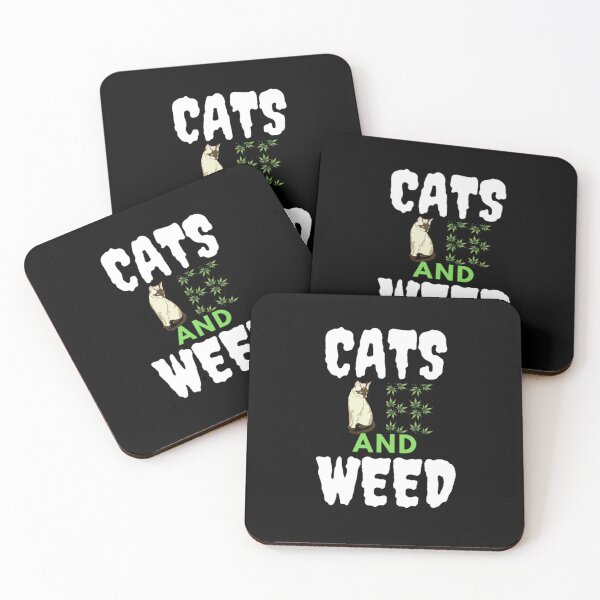Item preview, Cats And Weed Funny Marijuana, Cannabis, Leaf, 420, Funny Weed designed and sold by BestDesignbySof.