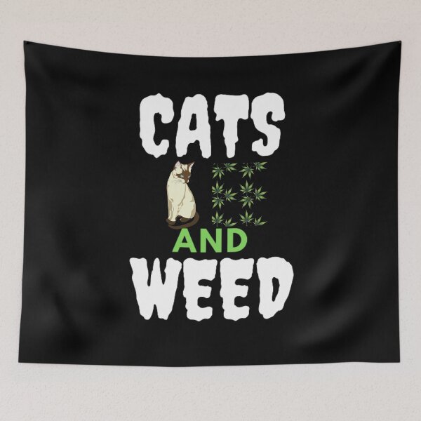 Item preview, Cats And Weed Funny Marijuana, Cannabis, Leaf, 420, Funny Weed designed and sold by BestDesignbySof.