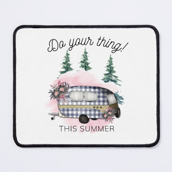 Item preview, Do your thing this summer!  Pink retro Camping addition  designed and sold by Jennykies.