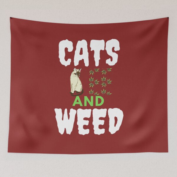 Item preview, Cats And Weed Funny Marijuana, Cannabis, Leaf, 420, Funny Weed designed and sold by BestDesignbySof.
