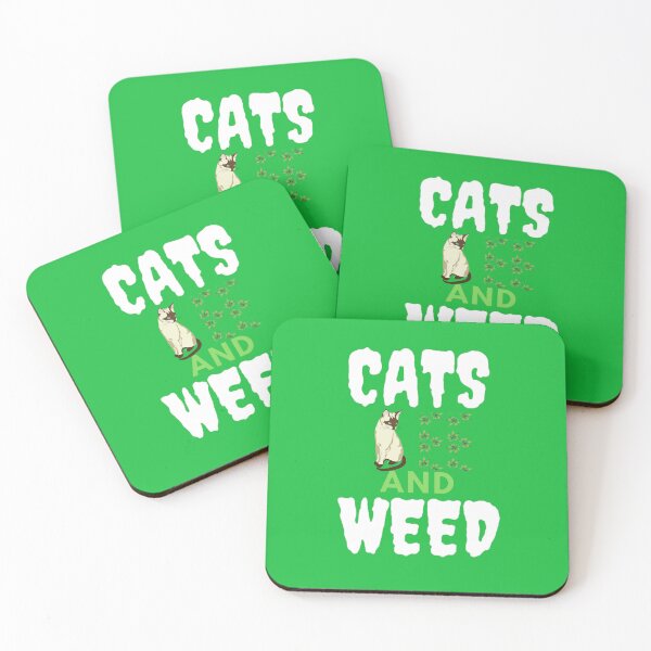 Artikelvorschau, Katzen und Unkraut Lustiges Marihuana, Cannabis, Blatt, 420, Lustiges Unkraut entworfen und verkauft von BestDesignbySof.