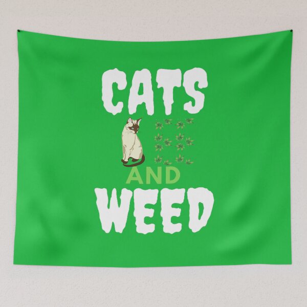 Artikelvorschau, Katzen und Unkraut Lustiges Marihuana, Cannabis, Blatt, 420, Lustiges Unkraut entworfen und verkauft von BestDesignbySof.