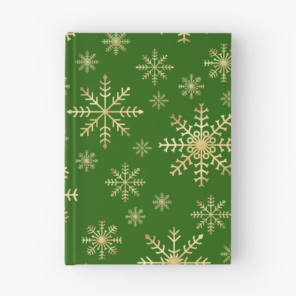 Item preview, Gold snowflakes on green background. designed and sold by imyournightmare.