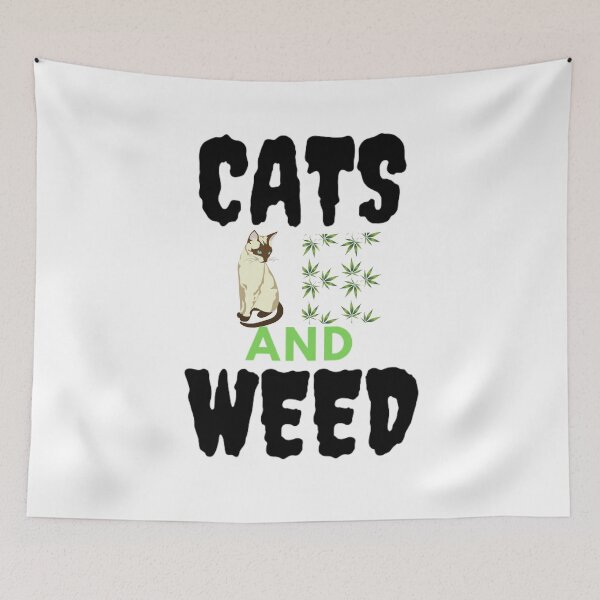 Item preview, Cats And Weed Funny Marijuana, Cannabis, Leaf, 420, Funny Weed designed and sold by BestDesignbySof.