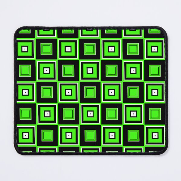 Item preview, Retro Inspired Neon Green Squares designed and sold by TotallyRetroArt.