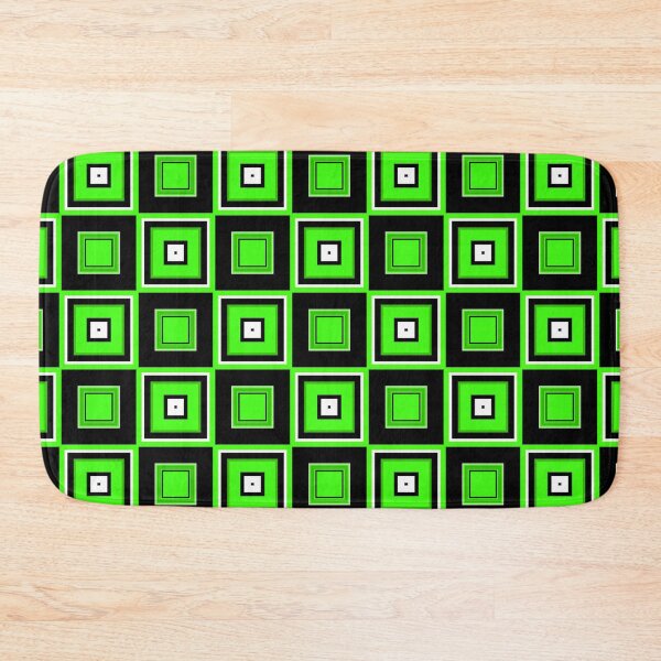 Item preview, Retro Inspired Neon Green Squares designed and sold by TotallyRetroArt.