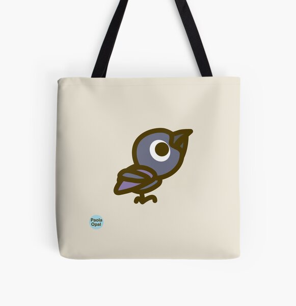Kawwa the Crow from the Simply Small Series All Over Print Tote Bag