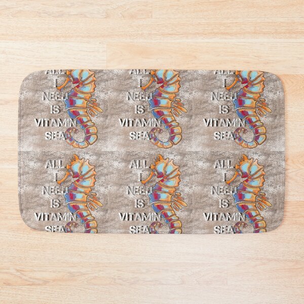 Item preview, Seahorse, All I need is vitamin sea, ocean designed and sold by DebbieJoyArt.