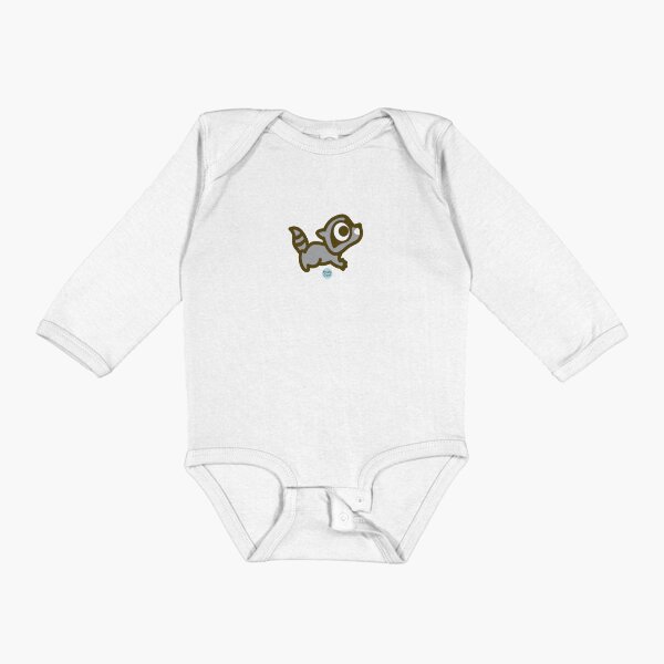 Rokko the Raccoon from the Simply Small Series Long Sleeve Baby One-Piece
