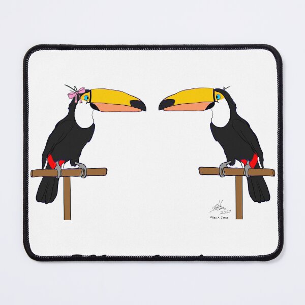 Item preview, Crazy Bird Person with Toucans designed and sold by Laughing Parrot Studio.