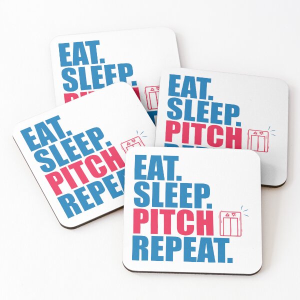 Item preview, Eat Sleep Pitch Repeat designed and sold by ramonparaiba.