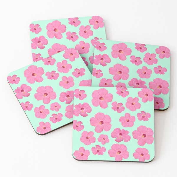 Item preview, Hibiscus on mint designed and sold by AncientDreamer.