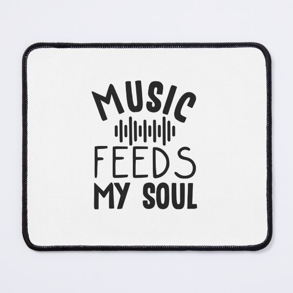 Item preview, Music feeds my soul black letter designed and sold by ramonparaiba.