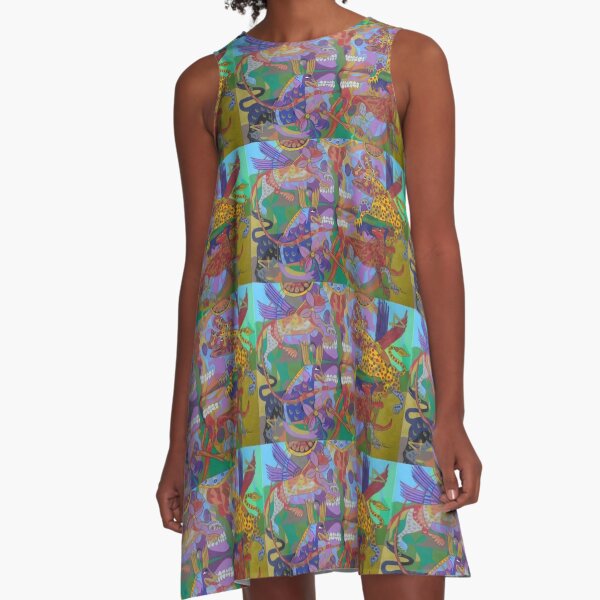 Four Corners of the Mind A-Line Dress