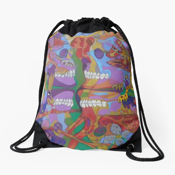 Four Corners of the Mind Drawstring Bag