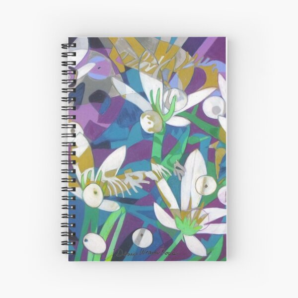 Six Bones Under Spiral Notebook