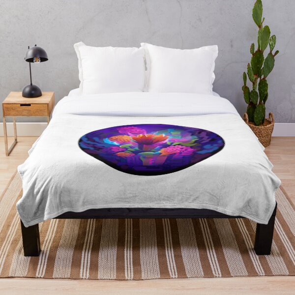 Item preview, Estampado redondo con flores decorativas de colores vivos designed and sold by Vager.