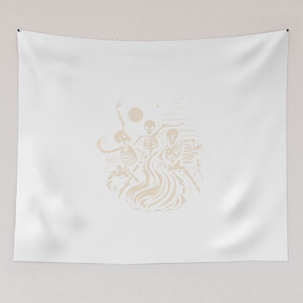 Item preview, skeletons-dancing-on-bonfire-t-shirt-design designed and sold by JAMALSTORE92.