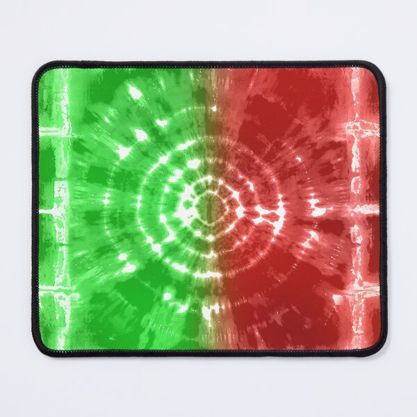 Item preview, Red and Green Christmas Tie Dyed designed and sold by UniqueDecals.