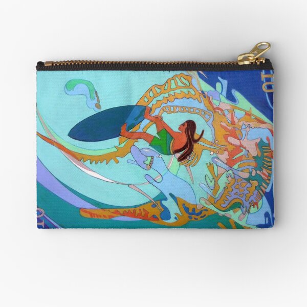 Hang Ten Over Boney Reefs Zipper Pouch
