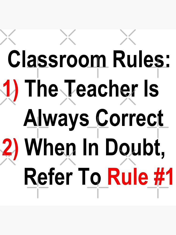 Disover Classroom Rules Premium Matte Vertical Poster