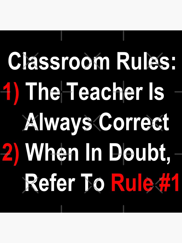 Discover Classroom Rules Premium Matte Vertical Poster
