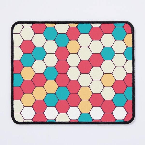 Item preview, Colourful hexagons pattern, beautiful cool colorful design designed and sold by Hurriyyatee.