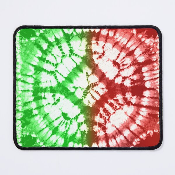 Item preview, Christmas Red and Green Tie Dyed designed and sold by UniqueDecals.