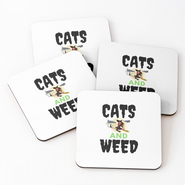 Artikelvorschau, Katzen und Unkraut Lustiges Marihuana, Cannabis, Blatt, 420, Lustiges Unkraut entworfen und verkauft von BestDesignbySof.